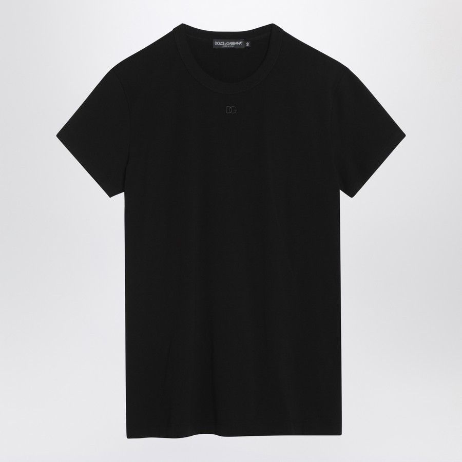 Dolce & Gabbana o1d2blof0226 Short Sleeve T-Shirt With Logo in Black Size US M / EU 48-50 / 2 - 1 Thumbnail