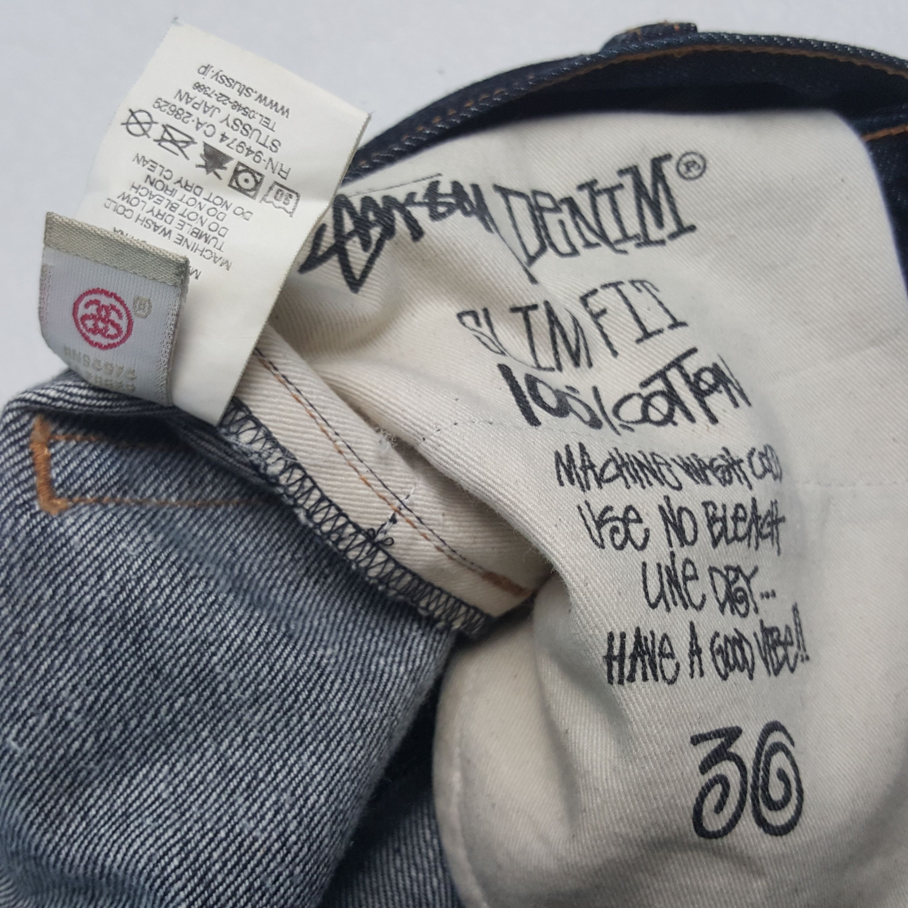 Stussy × Vintage Vintage Stussy American Streetwear Style Denim Jeans Size US 30 / EU 46 - 15 Thumbnail
