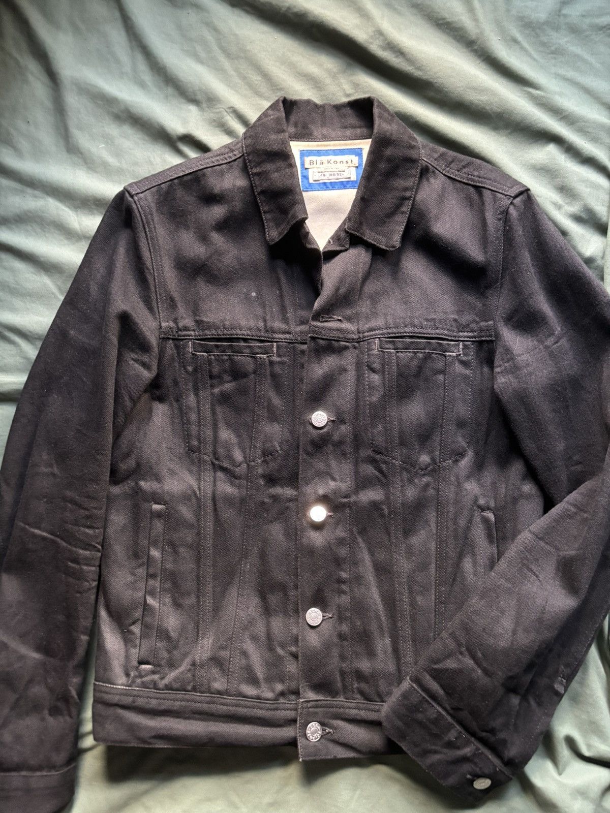 image of Acne Studios Acne Black Denim Pass Jacket, Men's (Size Small)