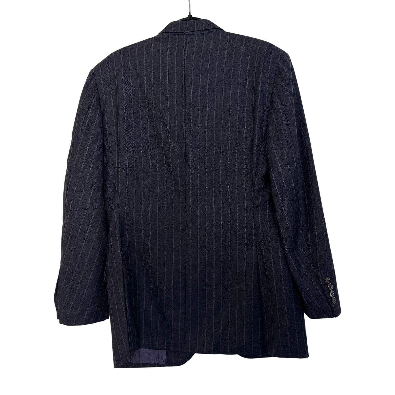 Ermenegildo Zegna Tessuto x Ermenegildo Zegna Navvy Blue Staw and Wool Tux Size US L / EU 52-54 / 3 - 2 Thumbnail