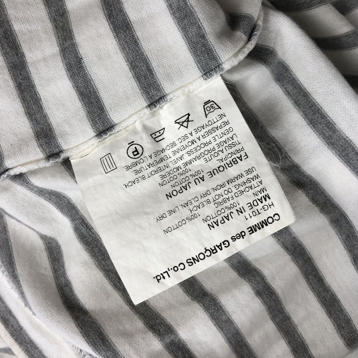 Comme des Garcons Homme SS11 Comme des Garcons Homme CDG Striped Long Sleeve Shirt Size US S / EU 44-46 / 1 - 12 Thumbnail