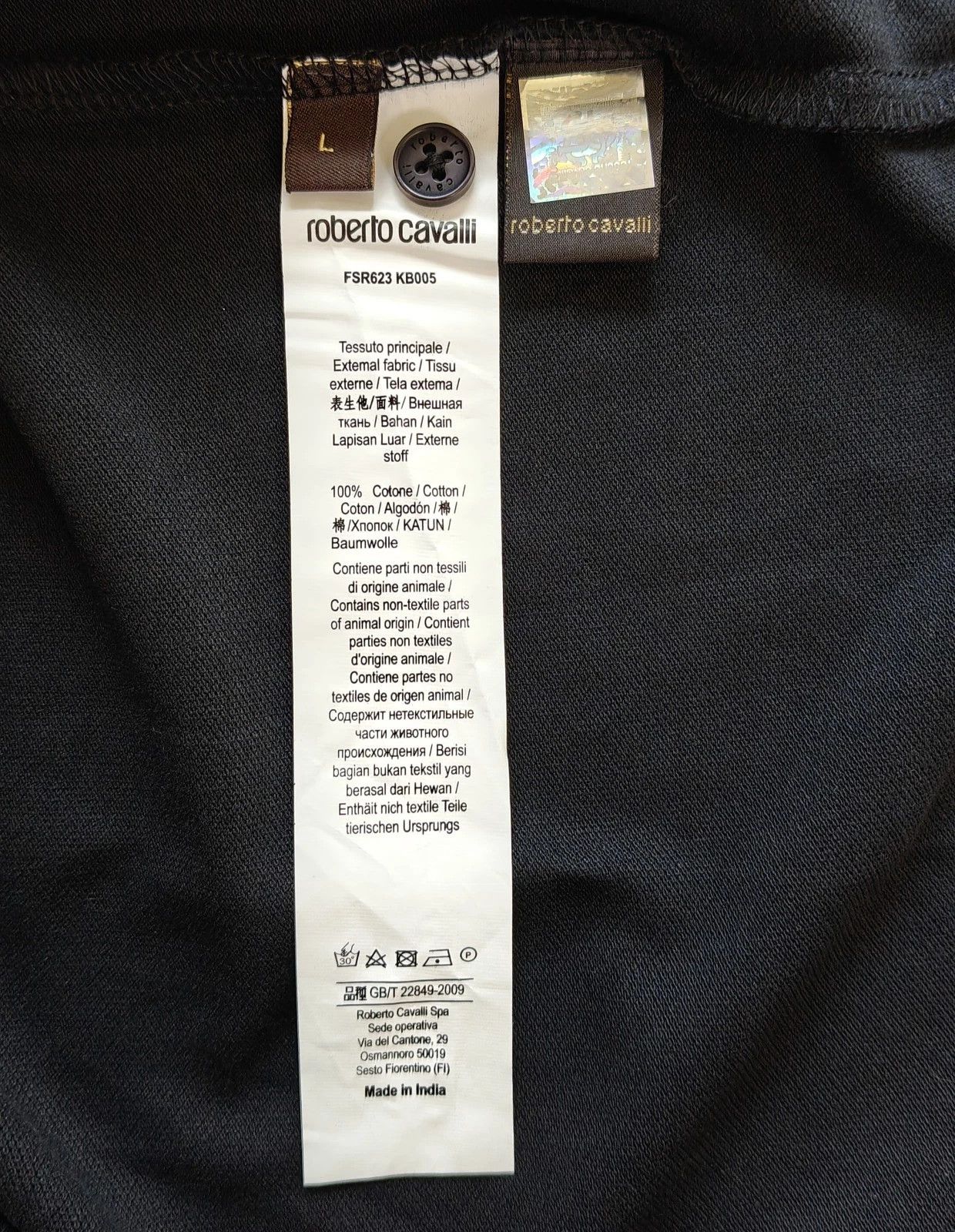 Roberto Cavalli Robert Cavalli RC Monogram-Embroidered Polo Shirt T / 6009 Size US L / EU 52-54 / 3 - 7 Thumbnail