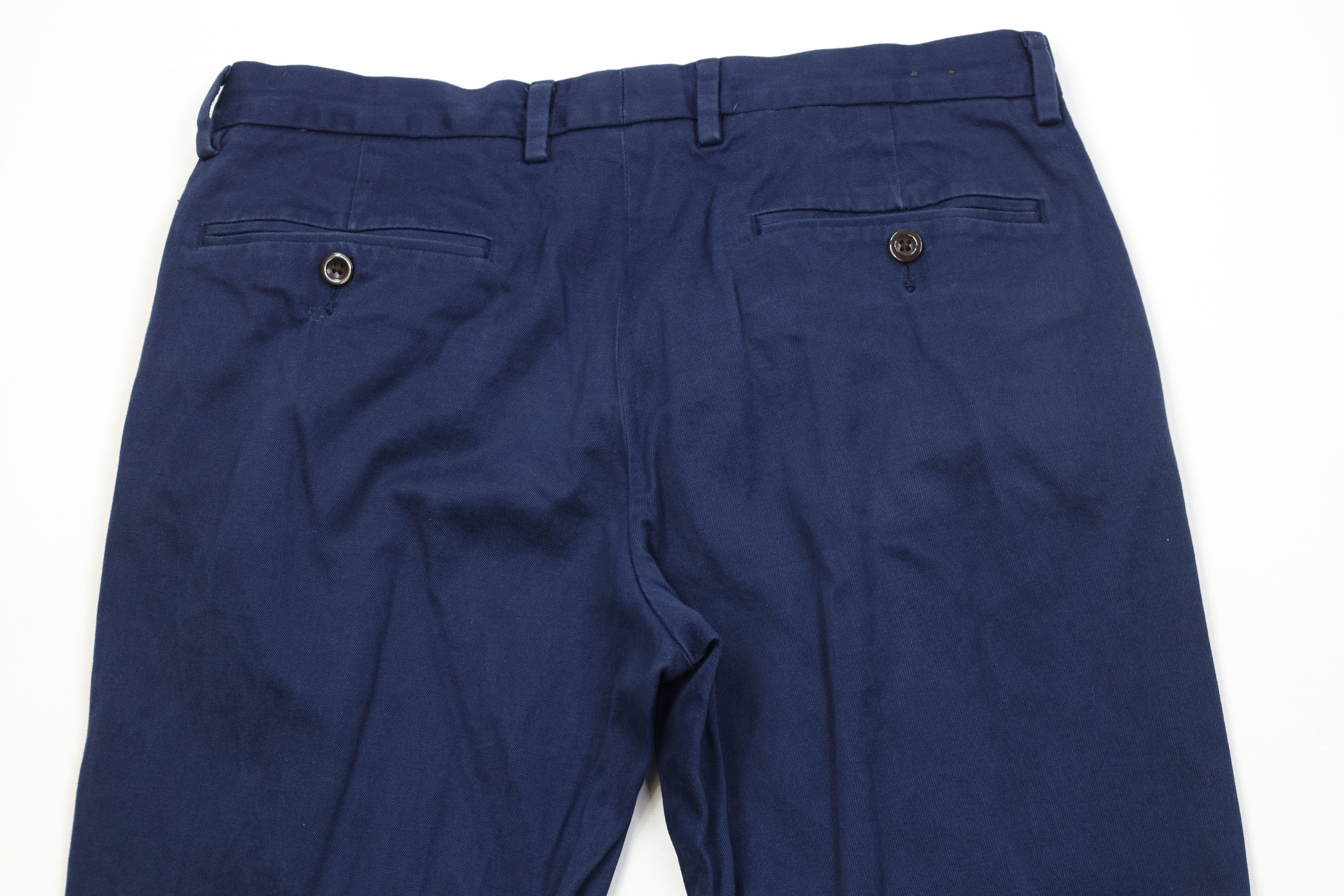 J.Crew J Crew Bowery Slim Fit Chino Pants Trousers Navy Blue Size US 31 - 10 Thumbnail