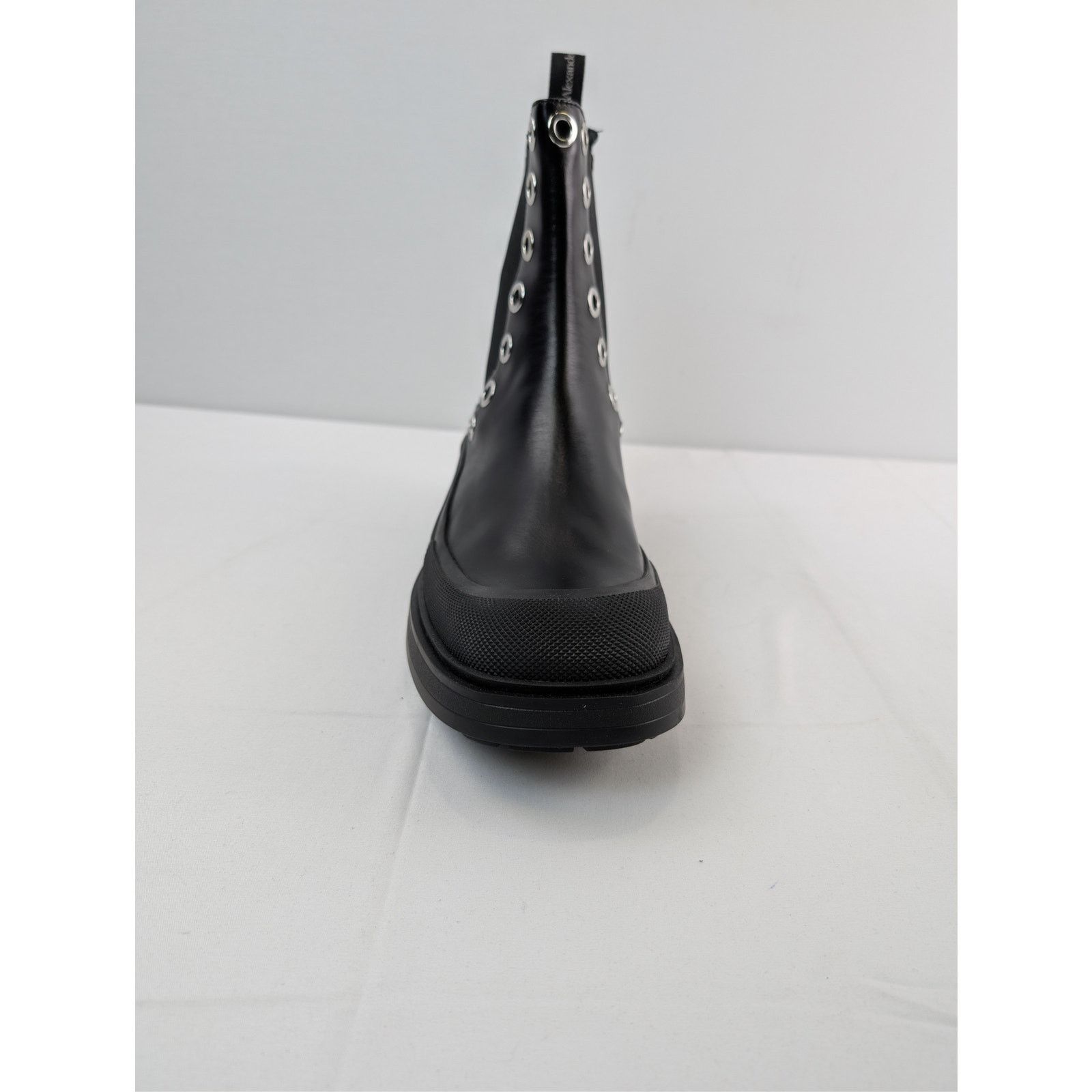 Alexander McQueen o1rshd1 Hardware Shoe Chelsea Boots in Black/Silver Size US 11 / EU 44 - 15 Thumbnail