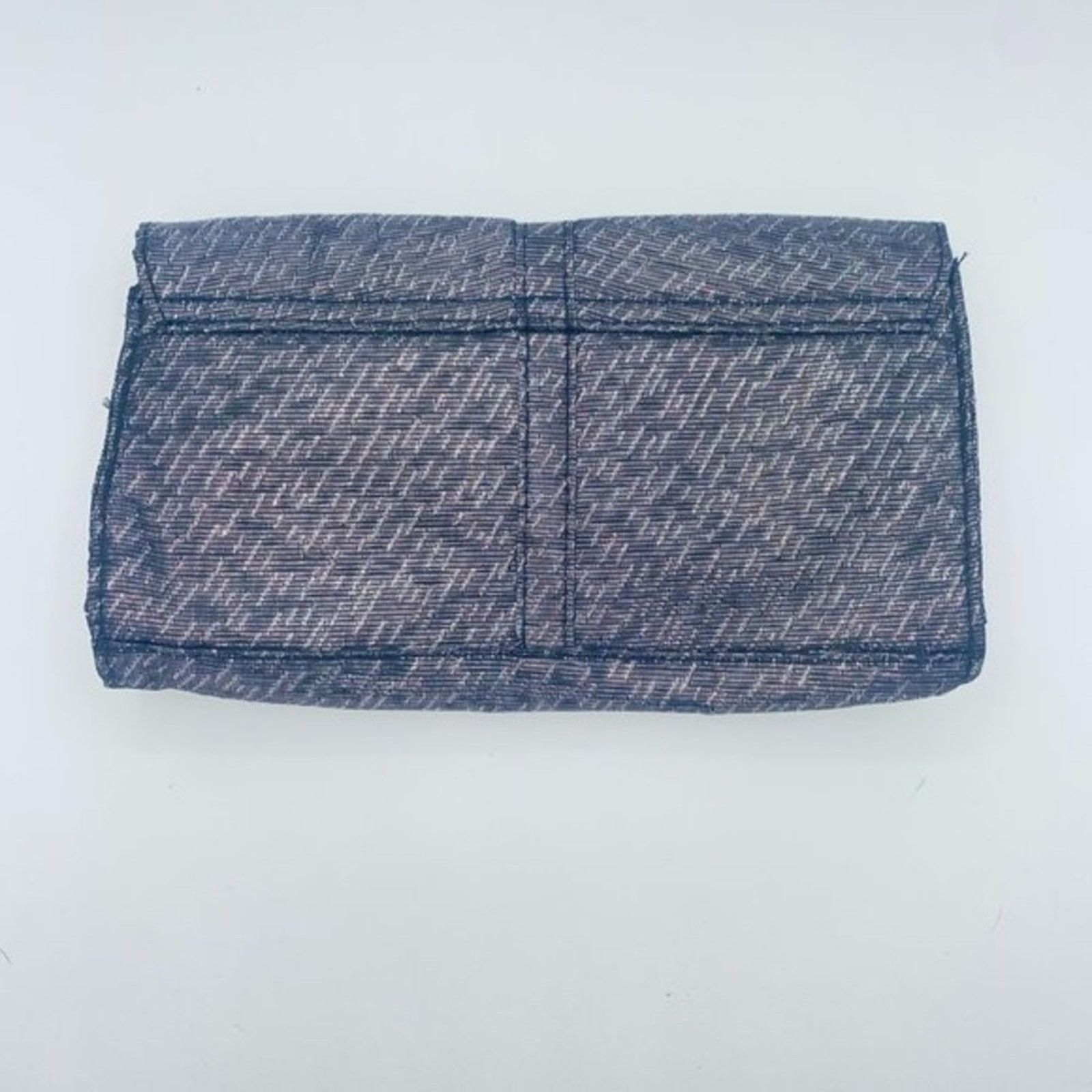 Other Lancome Silver Metallic Woven Snap Button Wallet Purse Size ONE SIZE - 8 Thumbnail