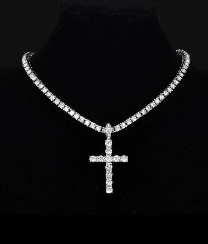 Jewelry × Vintage Cross Pendant Necklace Size ONE SIZE - 1 Thumbnail