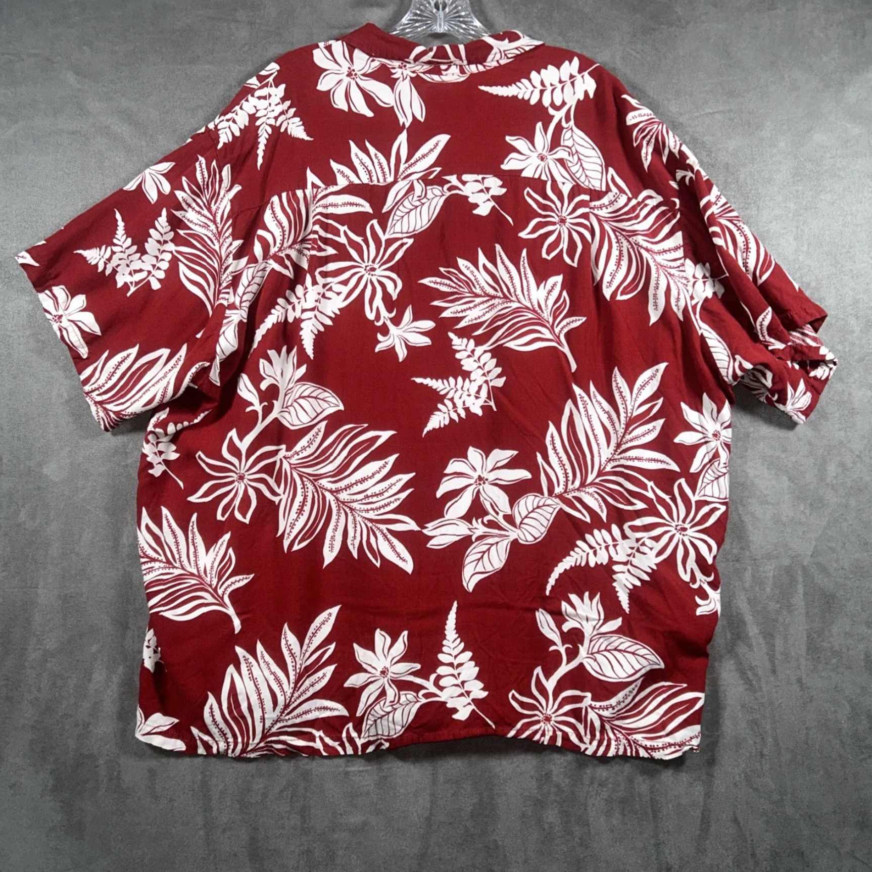 Vintage VINTAGE Bishop St. Hawaiian Shirt Mens 3XL Red Button-Up Short Sleeve Floral Shirt Size US XXL / EU 58 / 5 - 8 Thumbnail