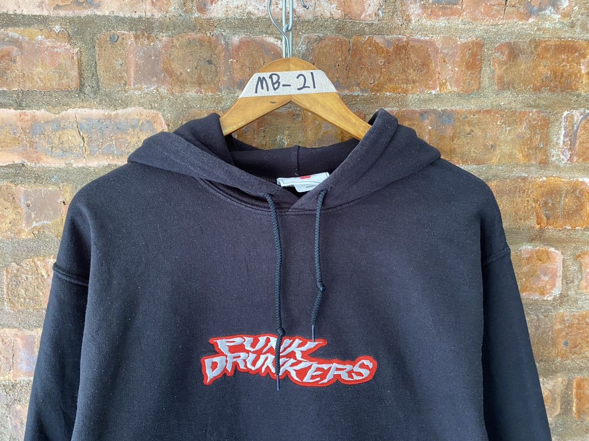 Japanese Brand 2000s Punk Drunker Japan embroidered logo hoodie Size US M / EU 48-50 / 2 - 3 Thumbnail