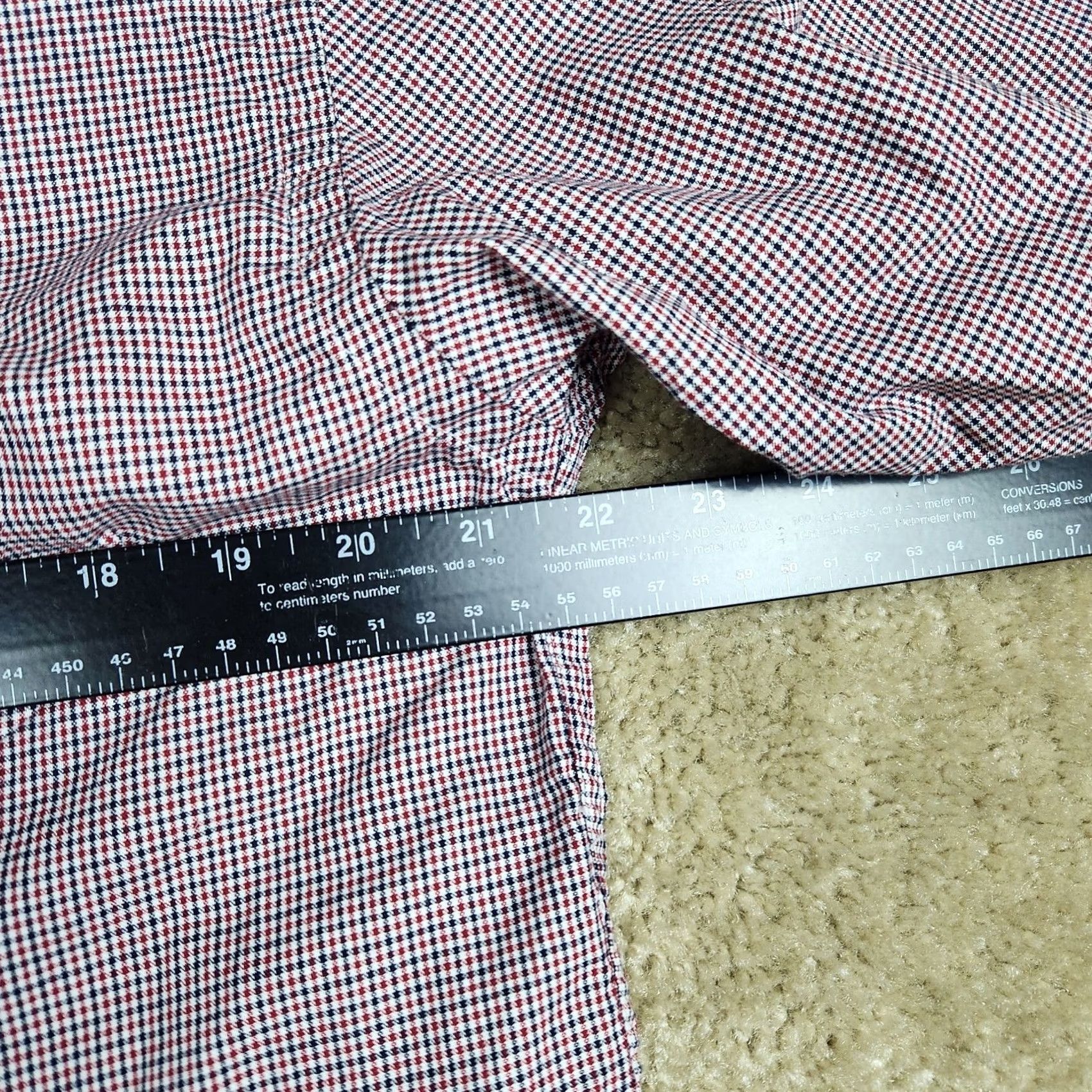 Nautica Nautica Button Front Shirt Mens Large Multicolor Check Short Sleeve Casual Size US L / EU 52-54 / 3 - 6 Thumbnail
