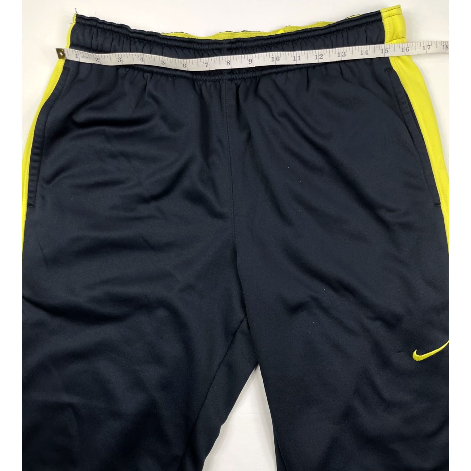 Nike Nike Therma Pants Sweatpants Nike Mens L Blue Volt Yellow Swoosh Logo Athletic Size US 32 / EU 48 - 5 Thumbnail