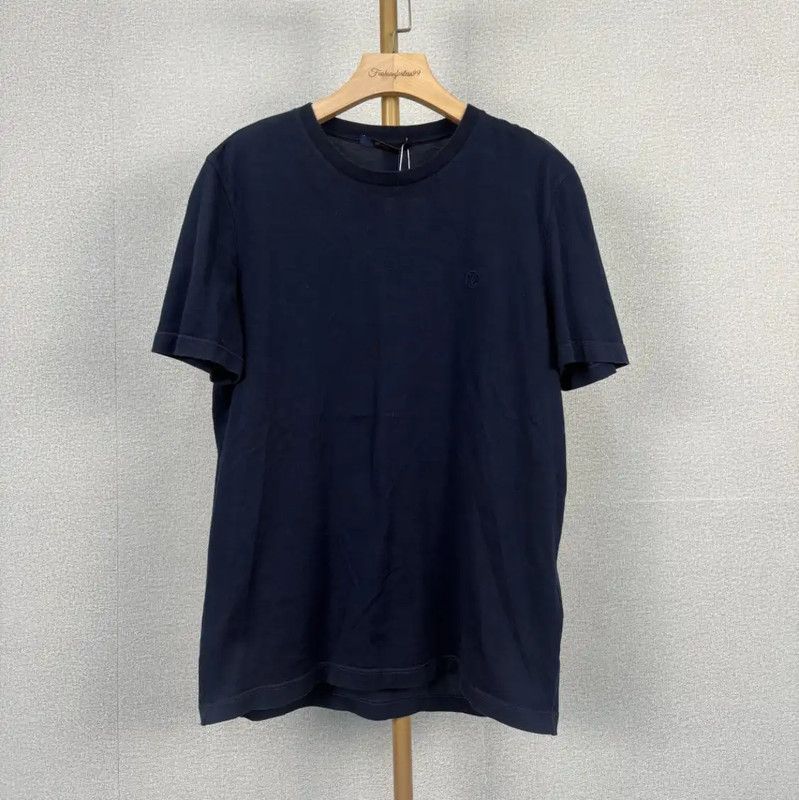 Louis Vuitton Louis Vuitton Navy Cotton Women's T-Shirt 0089 Size M / US 6-8 / IT 42-44 - 1 Thumbnail