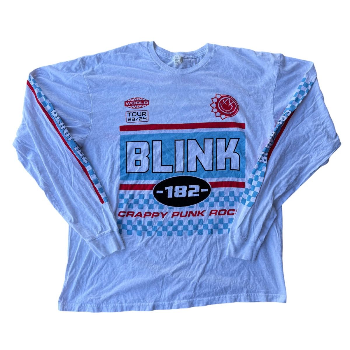 Band Tees BLINK 182 23/24 MERCH CONCERT GRAPHIC LONG SLEEVE SHIRT Size US XL / EU 56 / 4 - 8 Thumbnail