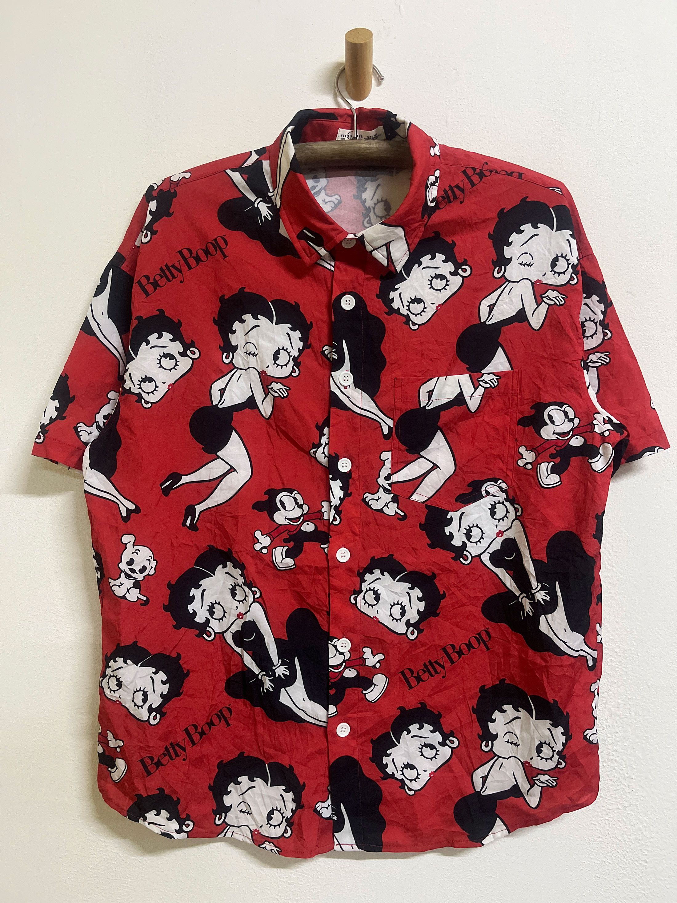 Sci-Fi Fantasy Betty Boop Vintage Cartoon Comic Animation Hawaiian Hawaii Size US L / EU 52-54 / 3 - 1 Thumbnail