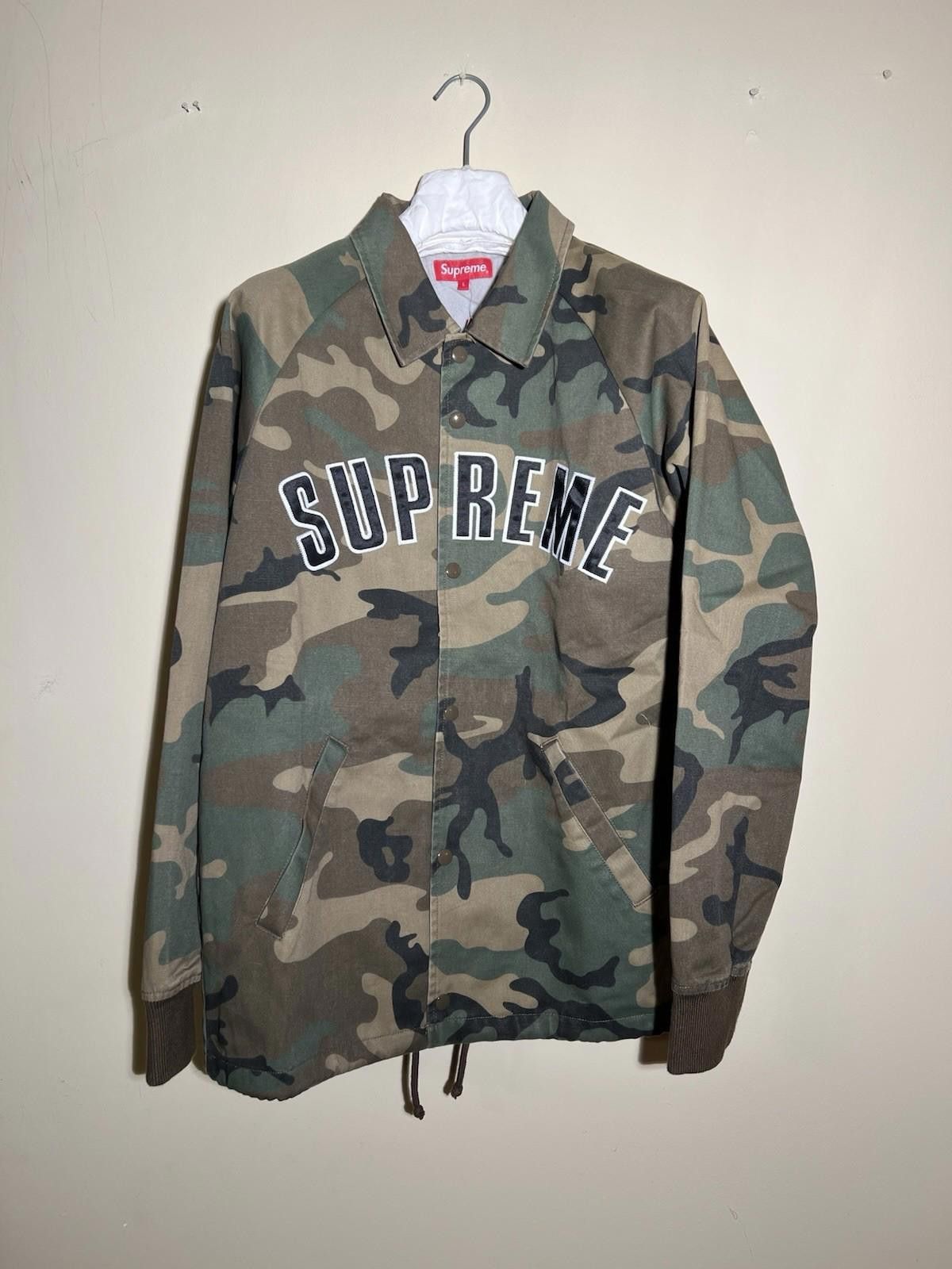 Supreme FW15 SUPREME Twill Coaches Jacket ARC Camo Size L Size US L / EU 52-54 / 3 - 2 Thumbnail