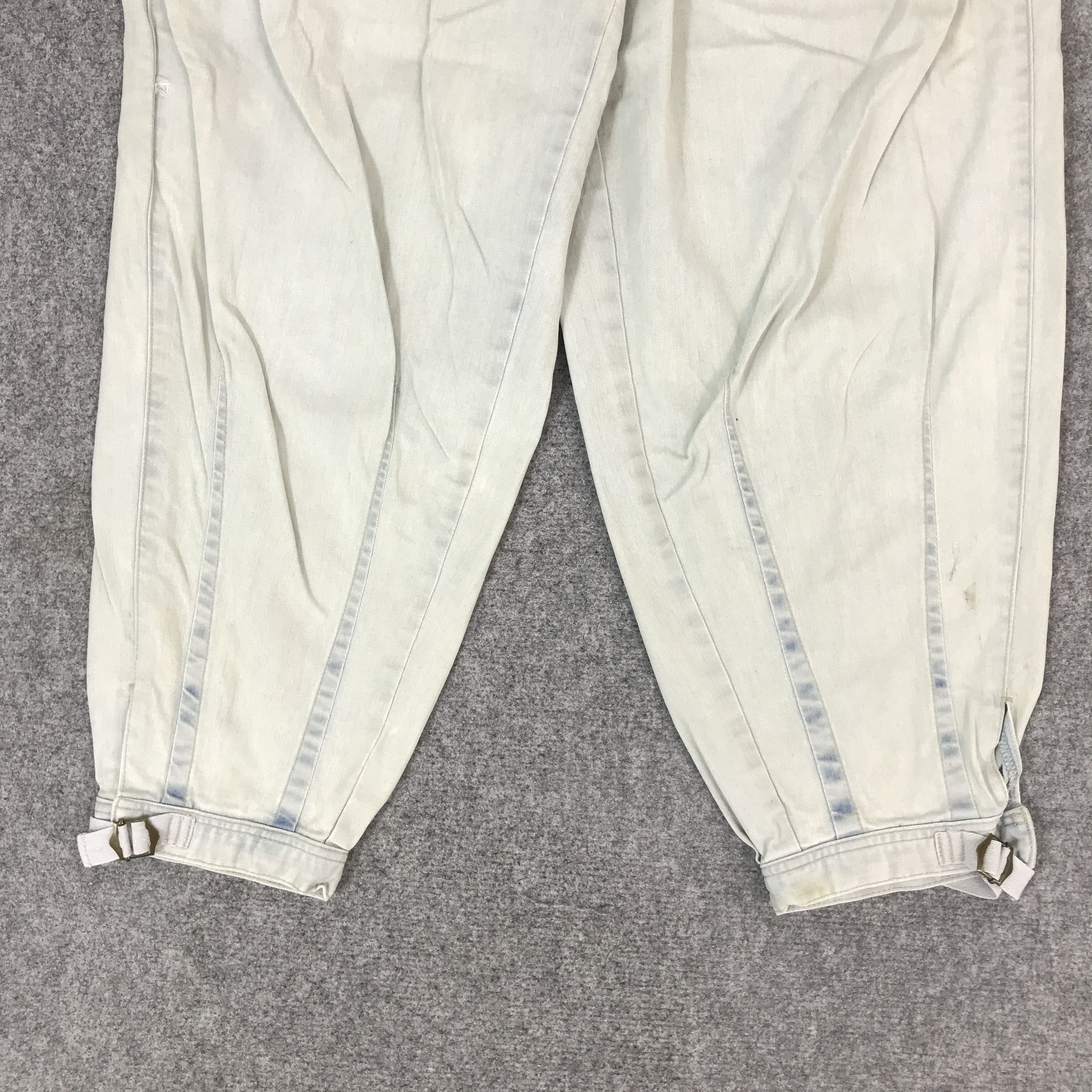 Japanese Brand BALLON PANTS PURPLE&YELLOW WIDE DENIM PANTS Size US 28 / EU 44 - 3 Thumbnail