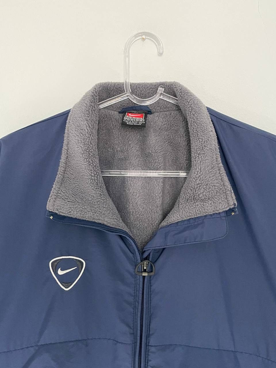 Nike × Vintage Nike Vintage 90’s Neylon Jacket Center Logo Oversized Y2K Size US L / EU 52-54 / 3 - 2 Thumbnail