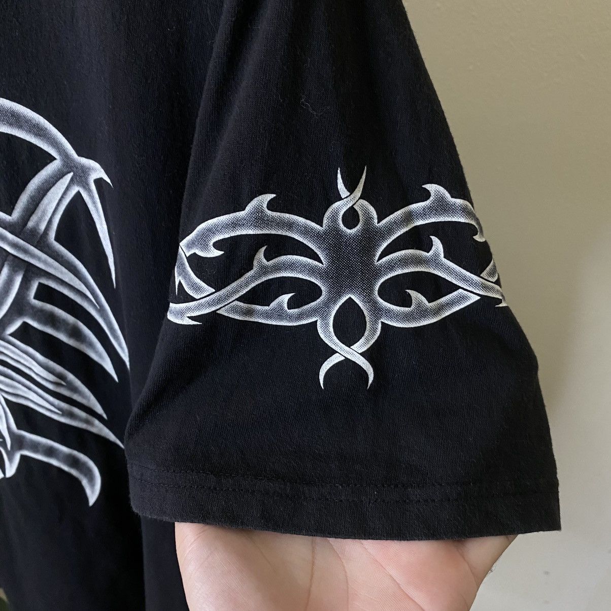 If Six Was Nine CrossKeys Affliction Tribal Cyber Gothic Punk Grunge Tshirt Size US L / EU 52-54 / 3 - 4 Thumbnail