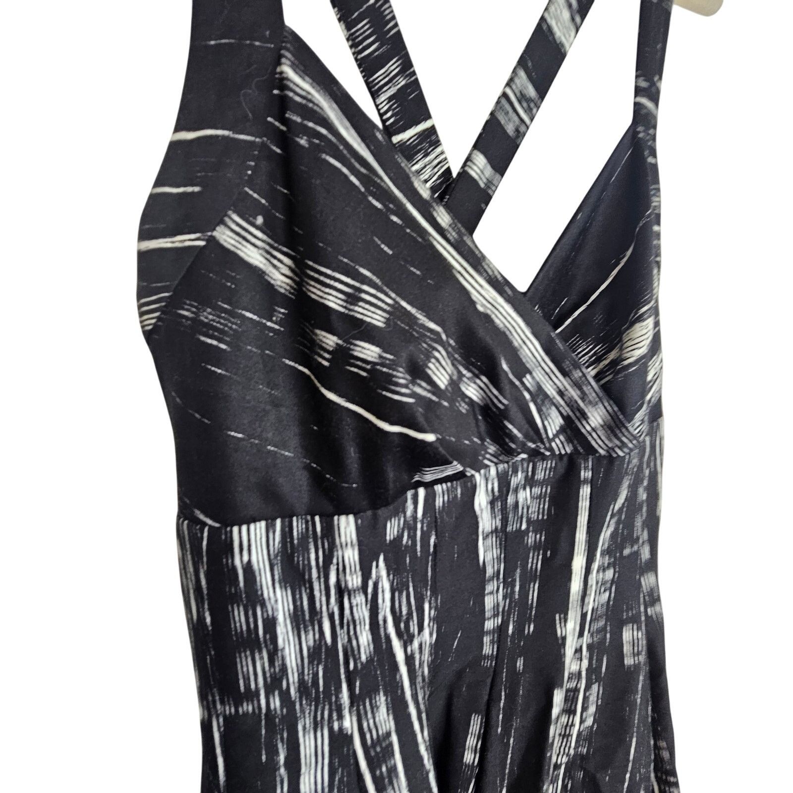 Calvin Klein Calvin Klein Womens Fit Flare Dress Sz 10 Cross Back Classic Size L / US 10 / IT 46 - 4 Thumbnail