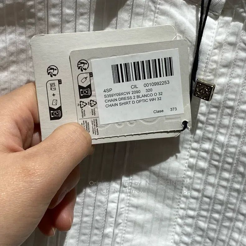 Loewe Loewe White Lock Chain Shirt Size 4XL / US 24-26 - 5 Thumbnail