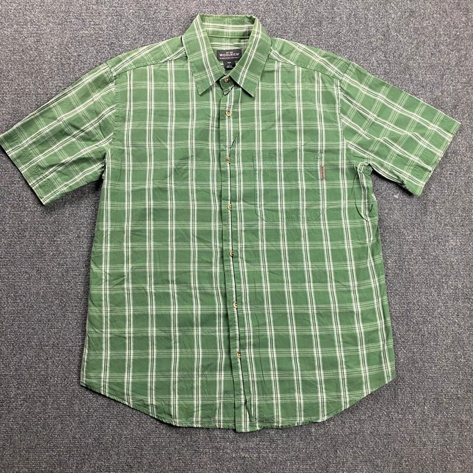 Other Woolrich Shirt Men's Large Window Pane Check Button Down Size US L / EU 52-54 / 3 - 1 Thumbnail