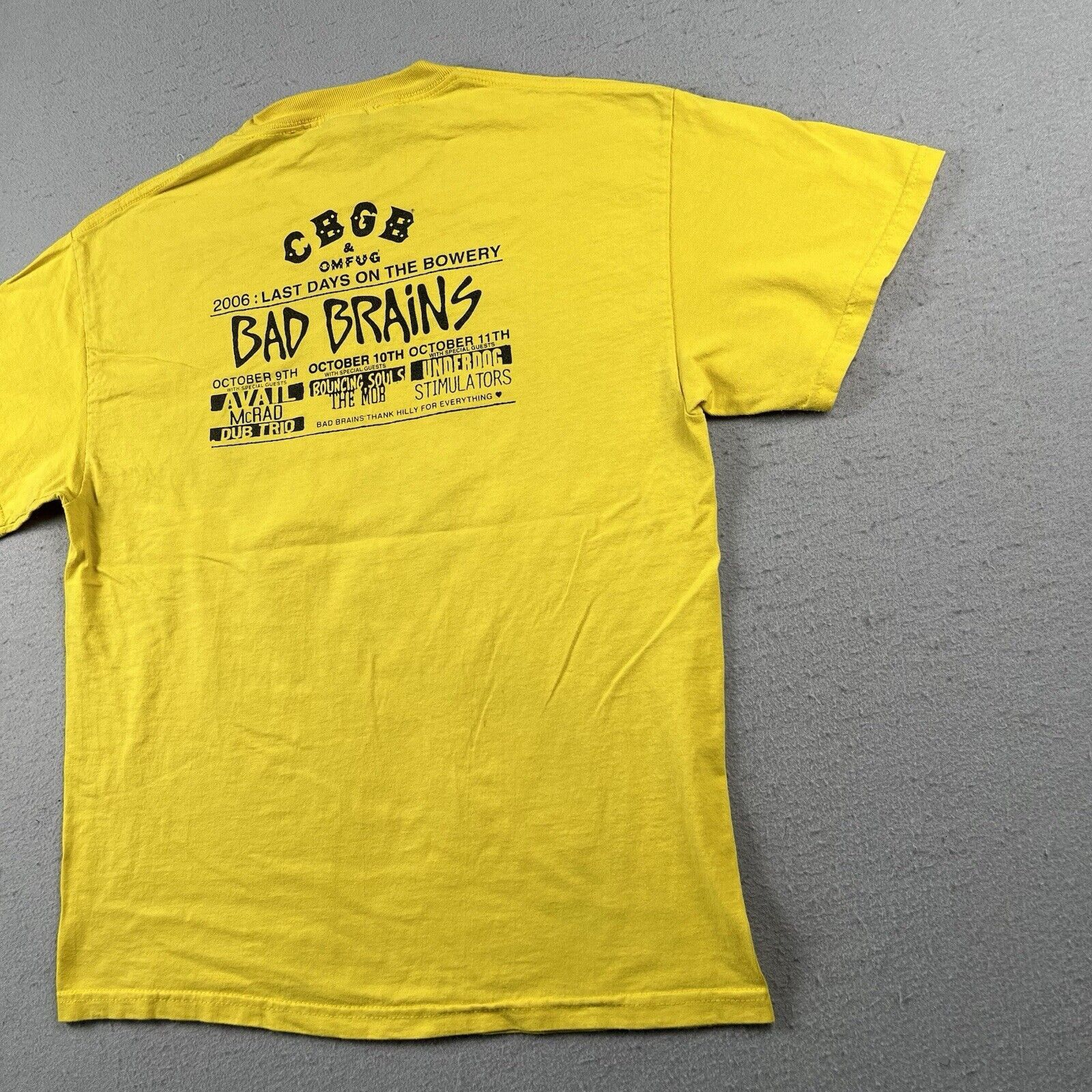 Band Tees 2006 Bad Brains Last Days On The Bowery Shirt CBGB & OMFUG Size US L / EU 52-54 / 3 - 23 Thumbnail