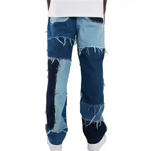 Japanese Brand × Jean Patchwork Blue Jeans Size US 32 / EU 48 - 3 Thumbnail