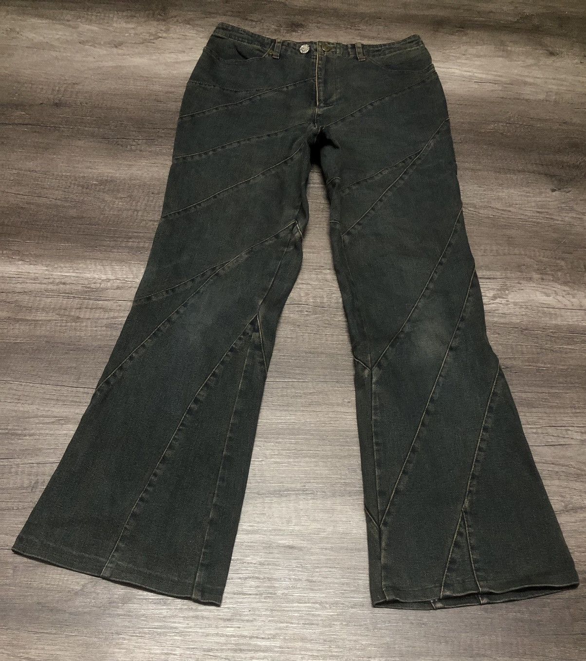 If Six Was Nine × Japanese Brand × Le Grande Bleu (L.G.B.) VINTAGE VIVA PRESTO HAGI FLARED DESIGN HYSTERIC GLAMOUR Size 30" / US 8 / IT 44 - 12 Thumbnail