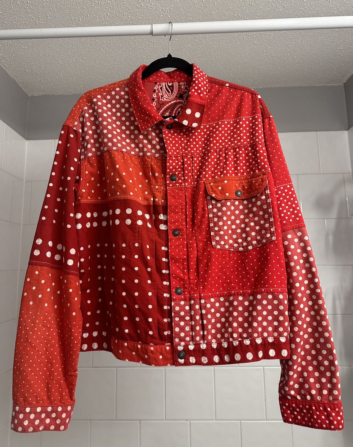 image of Kapital New Season Bandanna in Red, Men's (Size Medium)