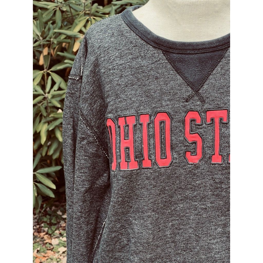 Colosseum Athletics Womens L Embroidered Gray OSU Ohio State Buckeyes Sweatshirt Size L / US 10 / IT 46 - 3 Thumbnail
