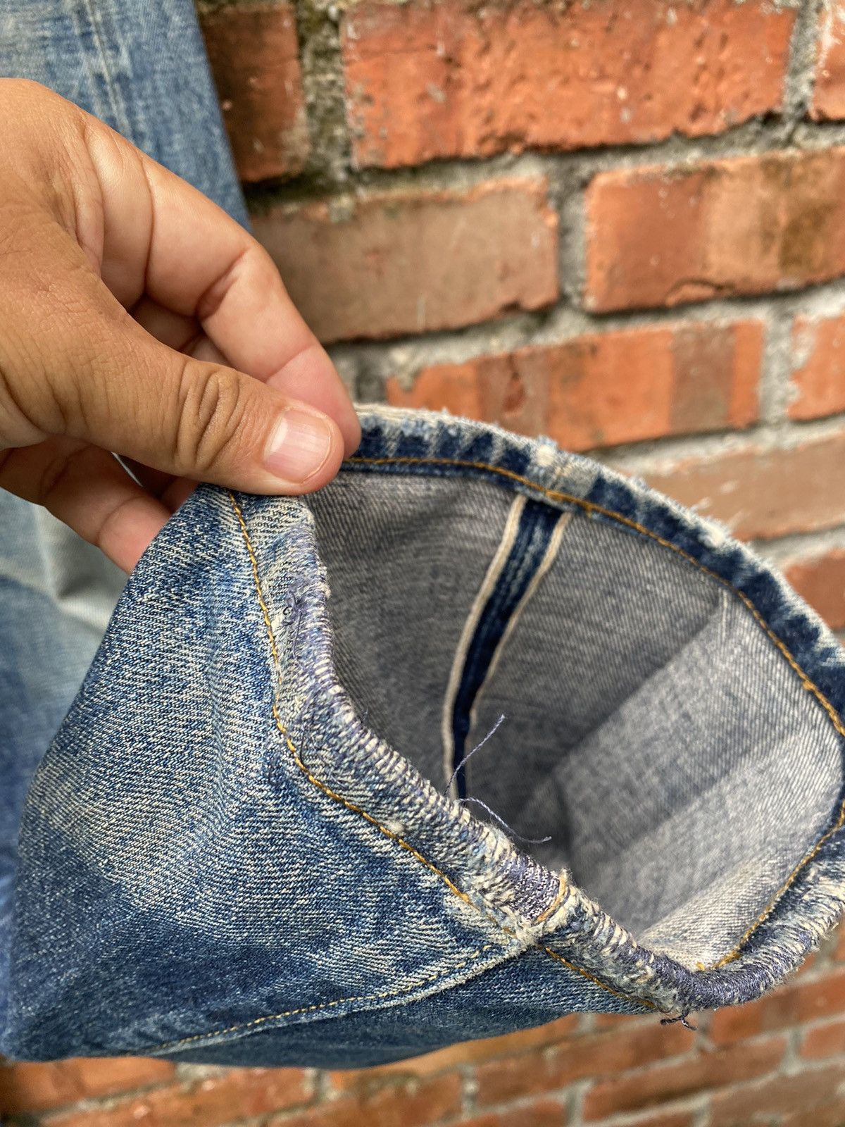 Denime × Toyo Enterprises W30x29 vintage denime repaired distressed denime redline Size US 30 / EU 46 - 6 Thumbnail