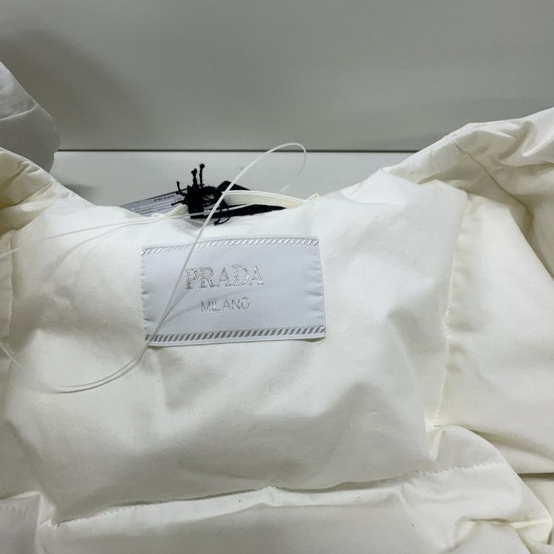 Prada Prada White Long Sleeve Cotton Top Size US L / EU 52-54 / 3 - 1 Thumbnail