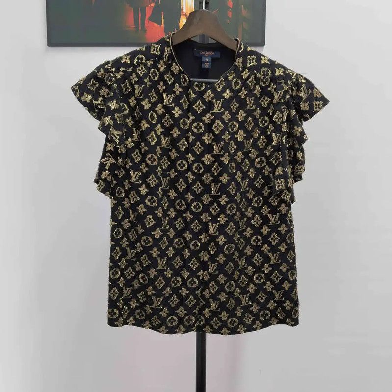 Louis Vuitton Louis Vuitton Black Spring Autumn Short Sleeve T-Shirt 0089 Size M / US 6-8 / IT 42-44 - 1 Thumbnail