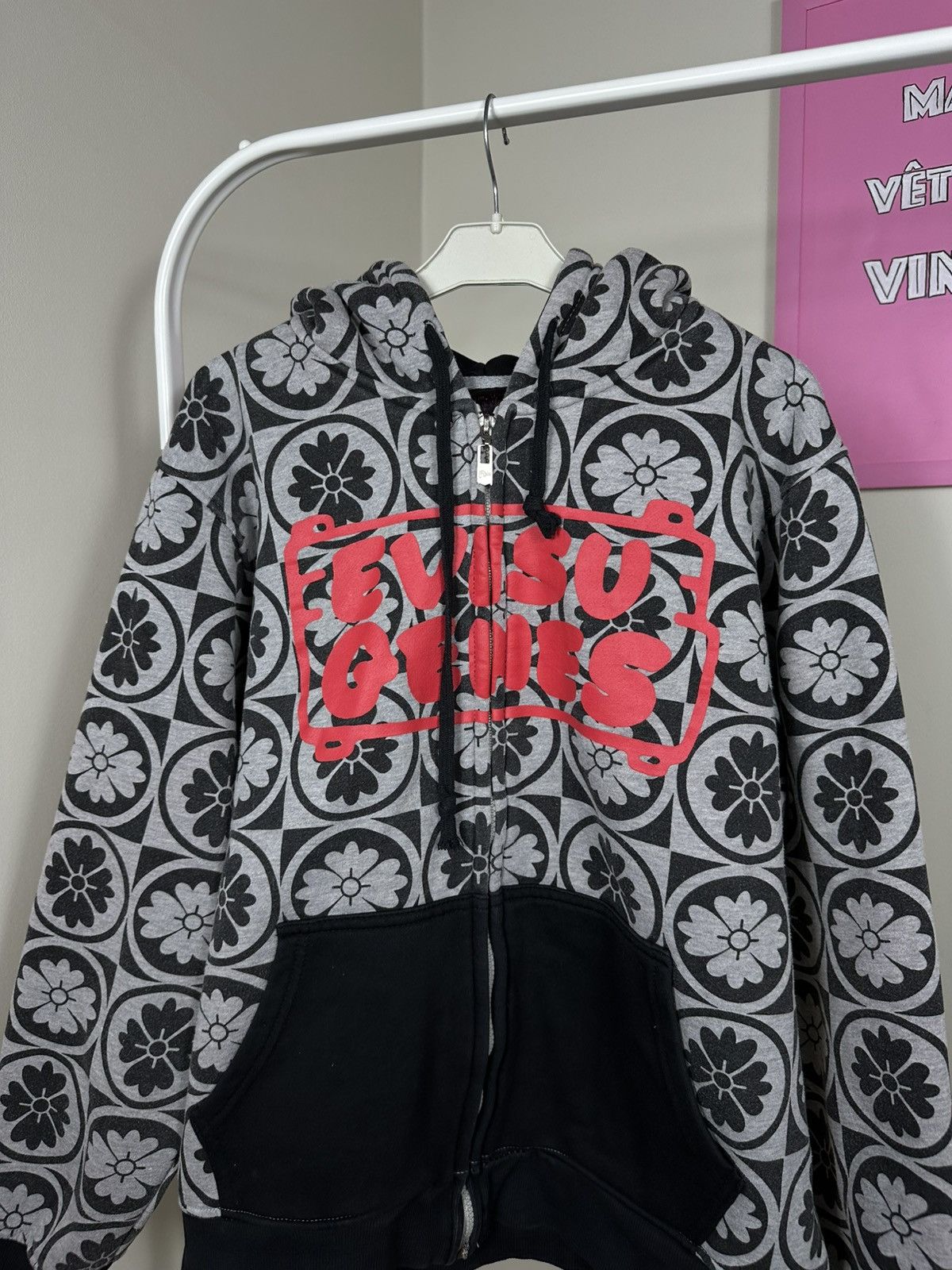 Evisu Evisu Graphic Full Print Zip Hoodie Vintage Embroidered Size US XL / EU 56 / 4 - 5 Thumbnail