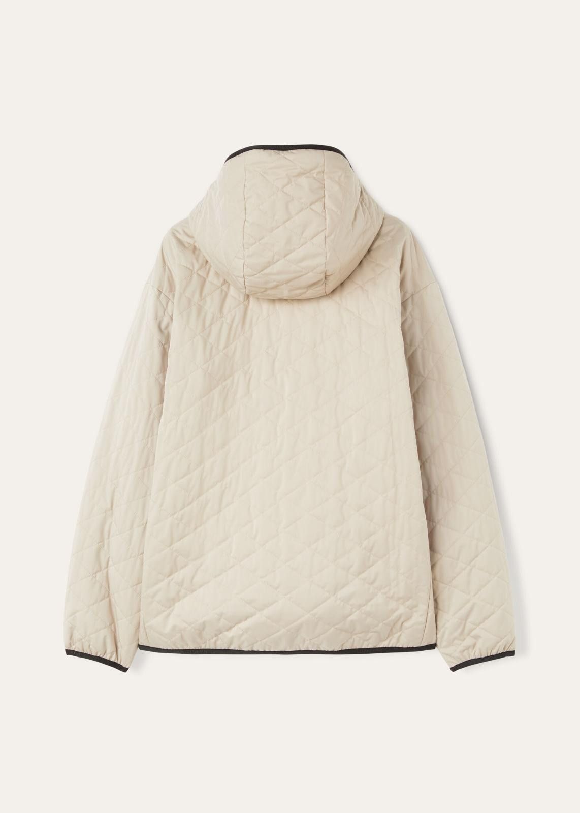 Loro Piana o1srvl11e0126 FAO5537 Quilted Hooded Bomber Jacket in Beige Size M / US 6-8 / IT 42-44 - 2 Thumbnail