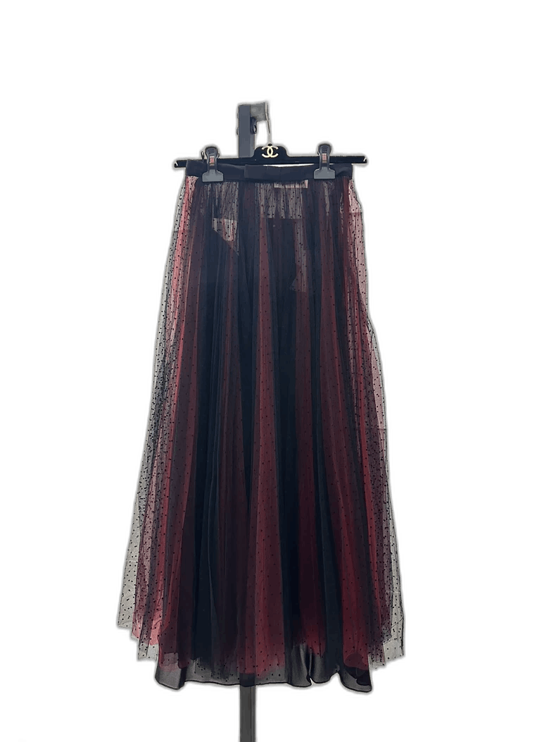 Dior Dior Bow Dots Layered Tulle Long Skirt Size 34" / US 12 / IT 48 - 1 Thumbnail
