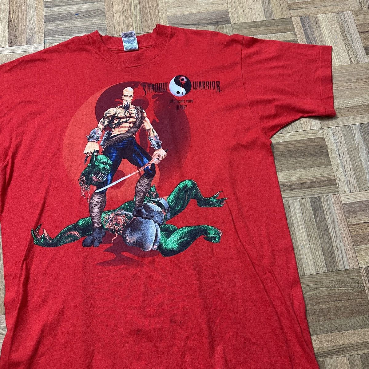 Fruit Of The Loom Vintage Shadow Warrior tee Size US XL / EU 56 / 4 - 3 Thumbnail