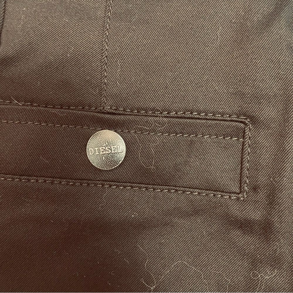 Diesel NWT New Diesel Straight Leg Cotton Brown Pants Size 24 Size 24" / US 00 / IT 34 - 9 Thumbnail