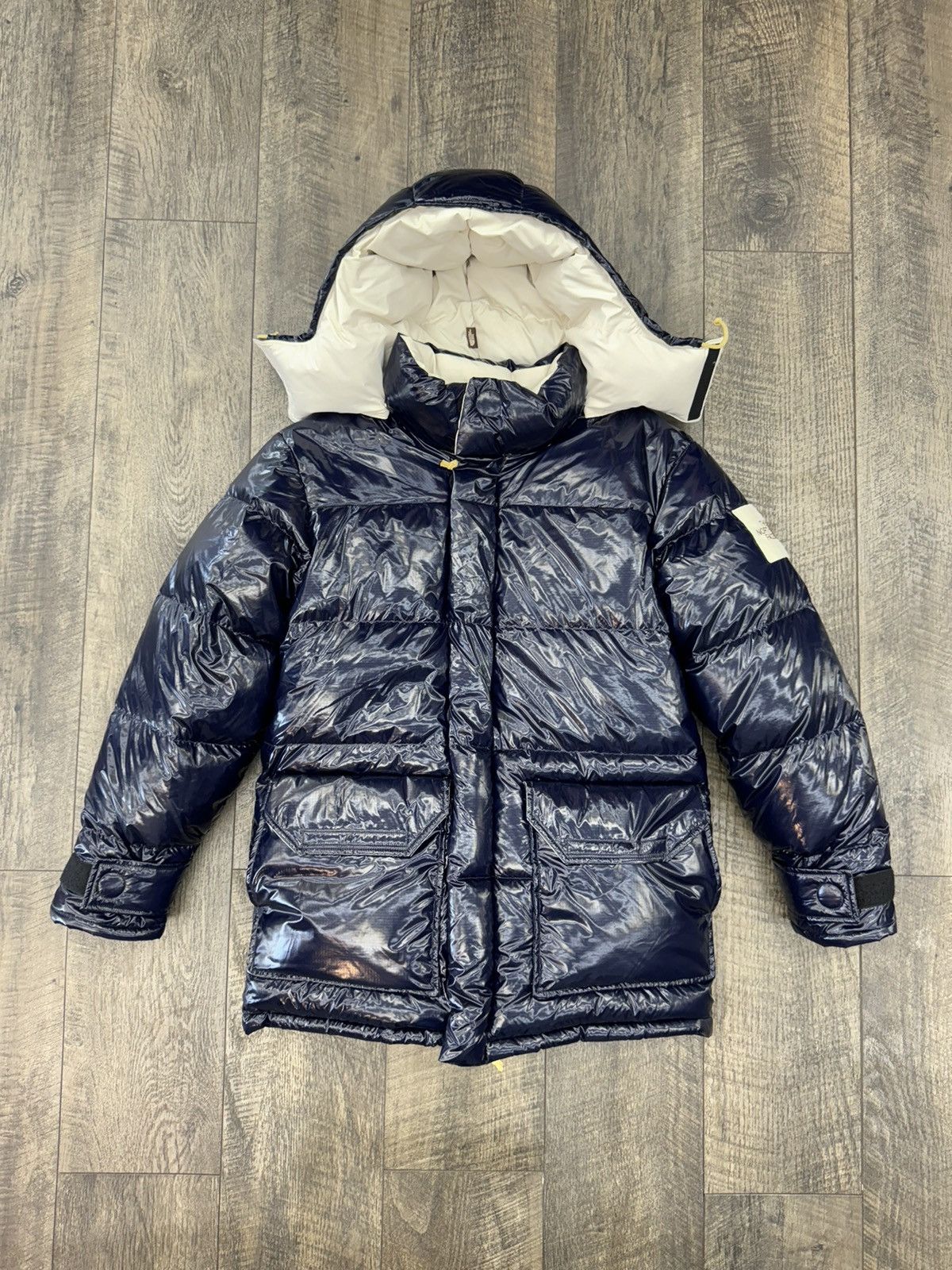 image of The North Face Tnf Brown Label Down Parka Navy (M), Men's (Size Medium)