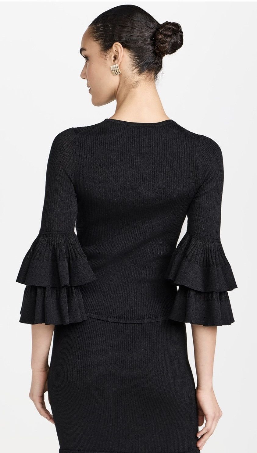 Zimmermann Zimmermann Tiered Ruffle Knit Top size 1/us size 6 Size M / US 6-8 / IT 42-44 - 3 Thumbnail