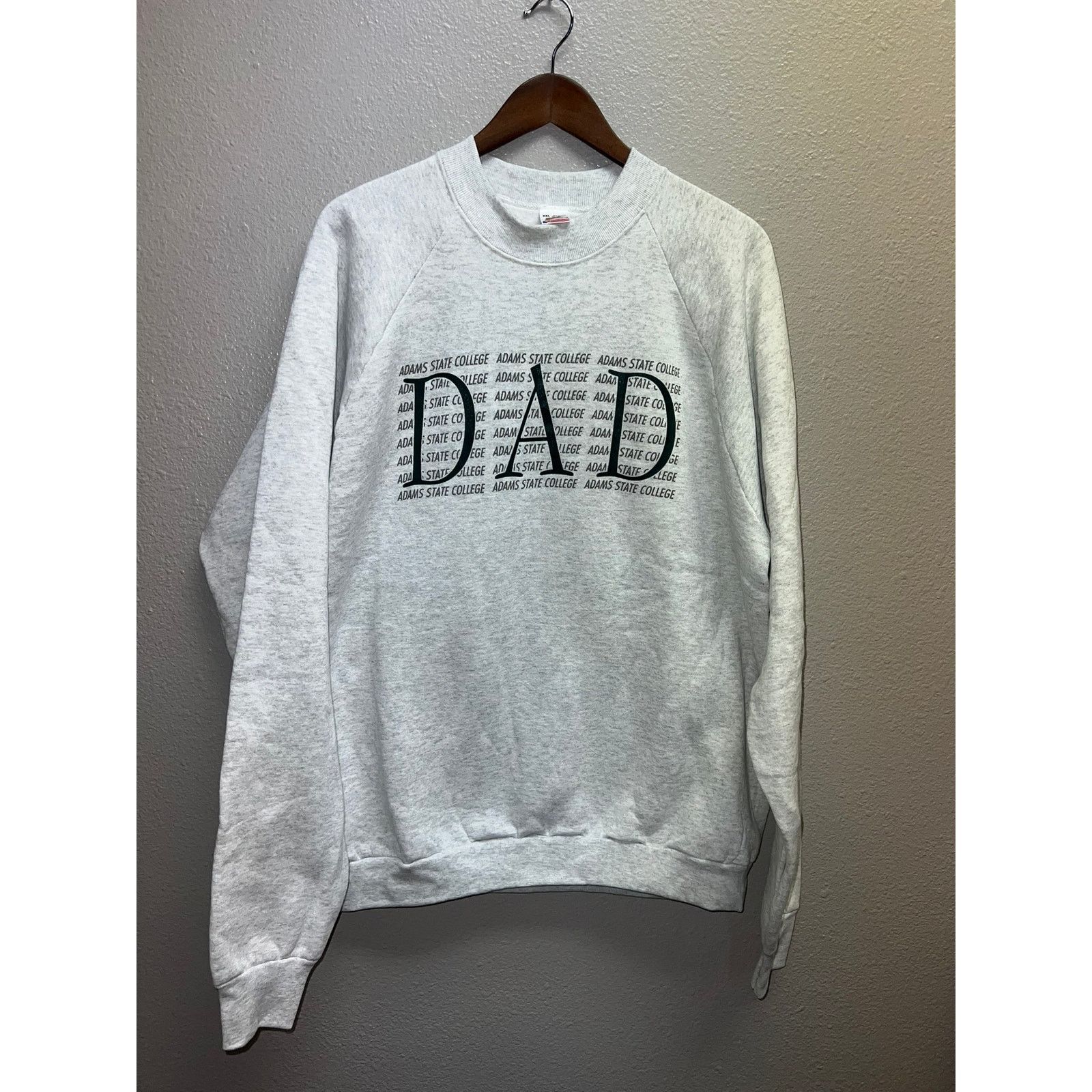 Fruit Of The Loom Vintage Adams State College Sweatshirt Crewneck Dad Gray 2XL Size US XXL / EU 58 / 5 - 1 Thumbnail