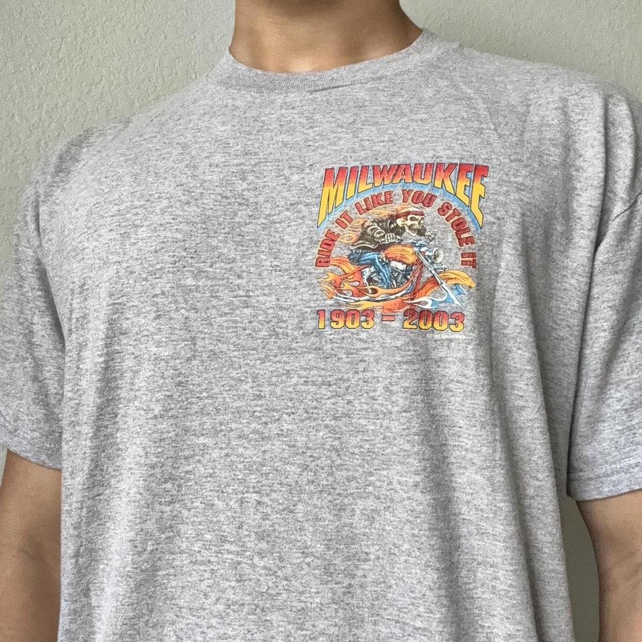Vintage Vintage 2003 Milwaukee Bike Week Motorcycle Graphics Tee Size US L / EU 52-54 / 3 - 5 Thumbnail
