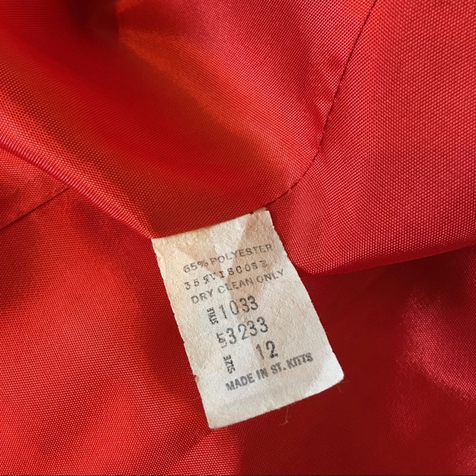 Vintage Vintage 70s Sabrina B. coral pink lined blazer Size XL / US 12-14 / IT 48-50 - 7 Thumbnail