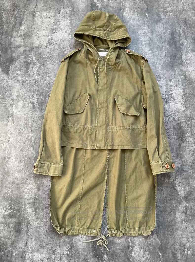 Saint Laurent Paris Saint Laurent Paris Ranger Military Green Peacoat Size US M / EU 48-50 / 2 - 1 Thumbnail