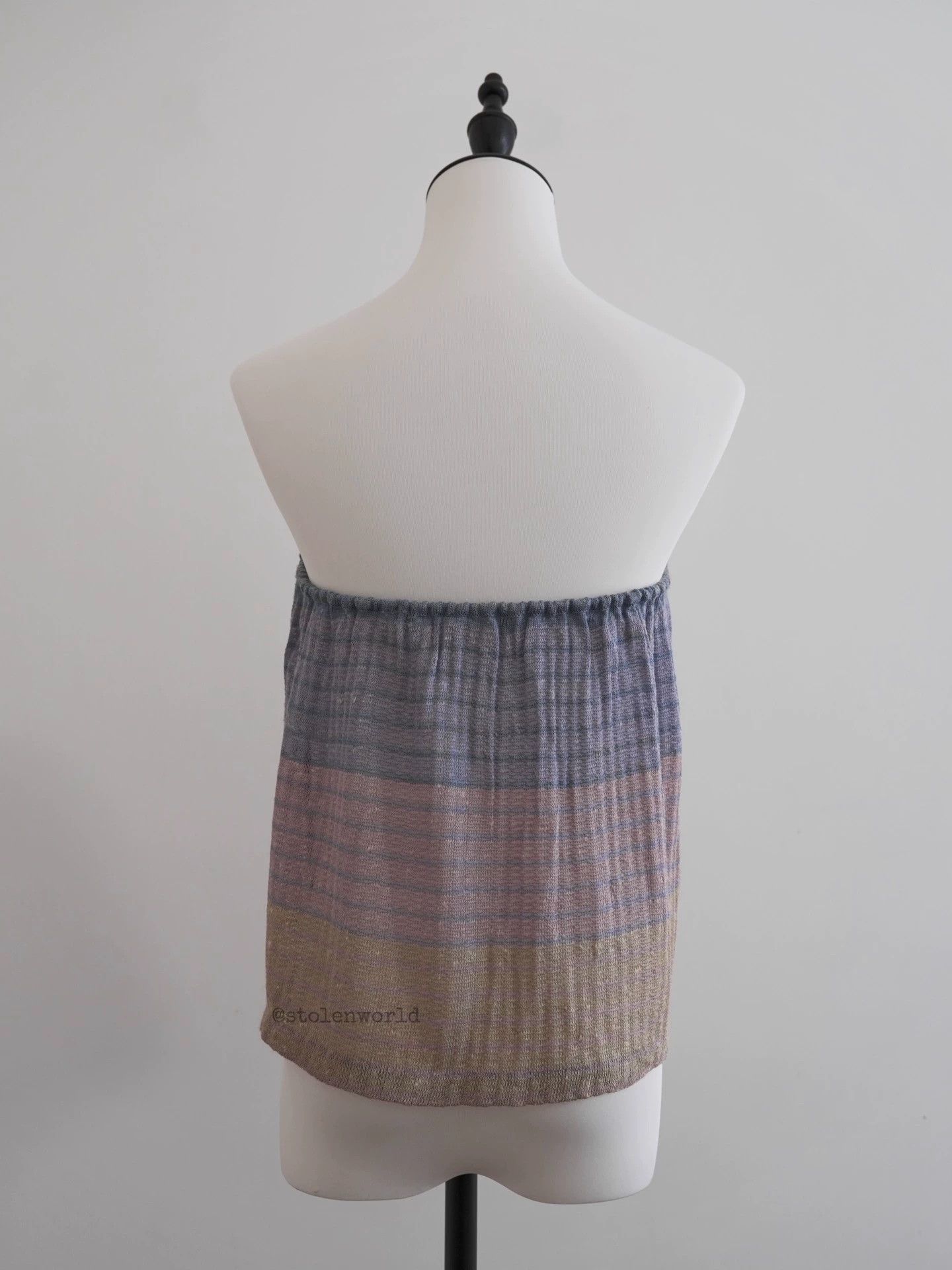 Issey Miyake Issey Miyake 70s Silk-Linen Ombre 2-Way Knit Dress Size M / US 6-8 / IT 42-44 - 8 Thumbnail