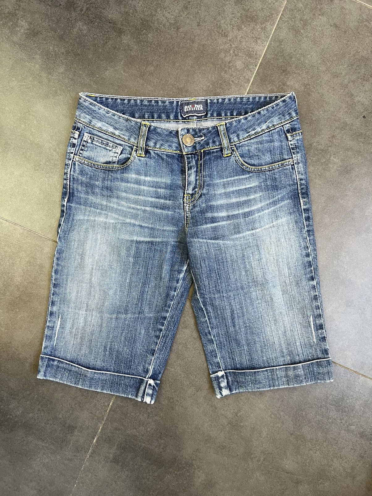 Jean Paul Gaultier × Vintage Y2K Vintage Jean Paul Gaultier Distressed Mini Shorts Low Size 27" / US 4 / IT 40 - 9 Thumbnail