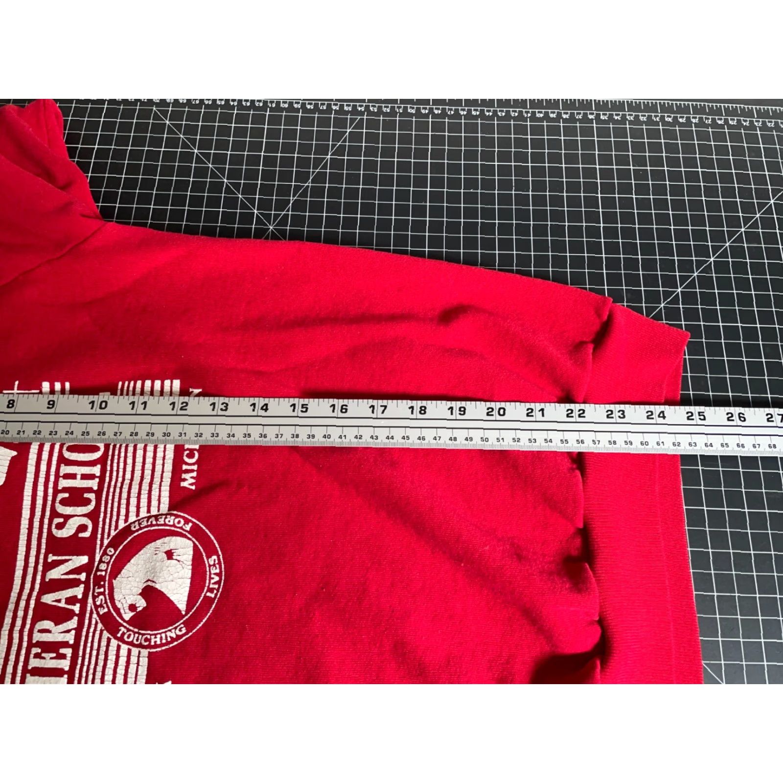 Jerzees St. Peter Lutheran School Sweatshirt Adult Medium (Large) Red Jerzees Michigan Size US M / EU 48-50 / 2 - 6 Thumbnail