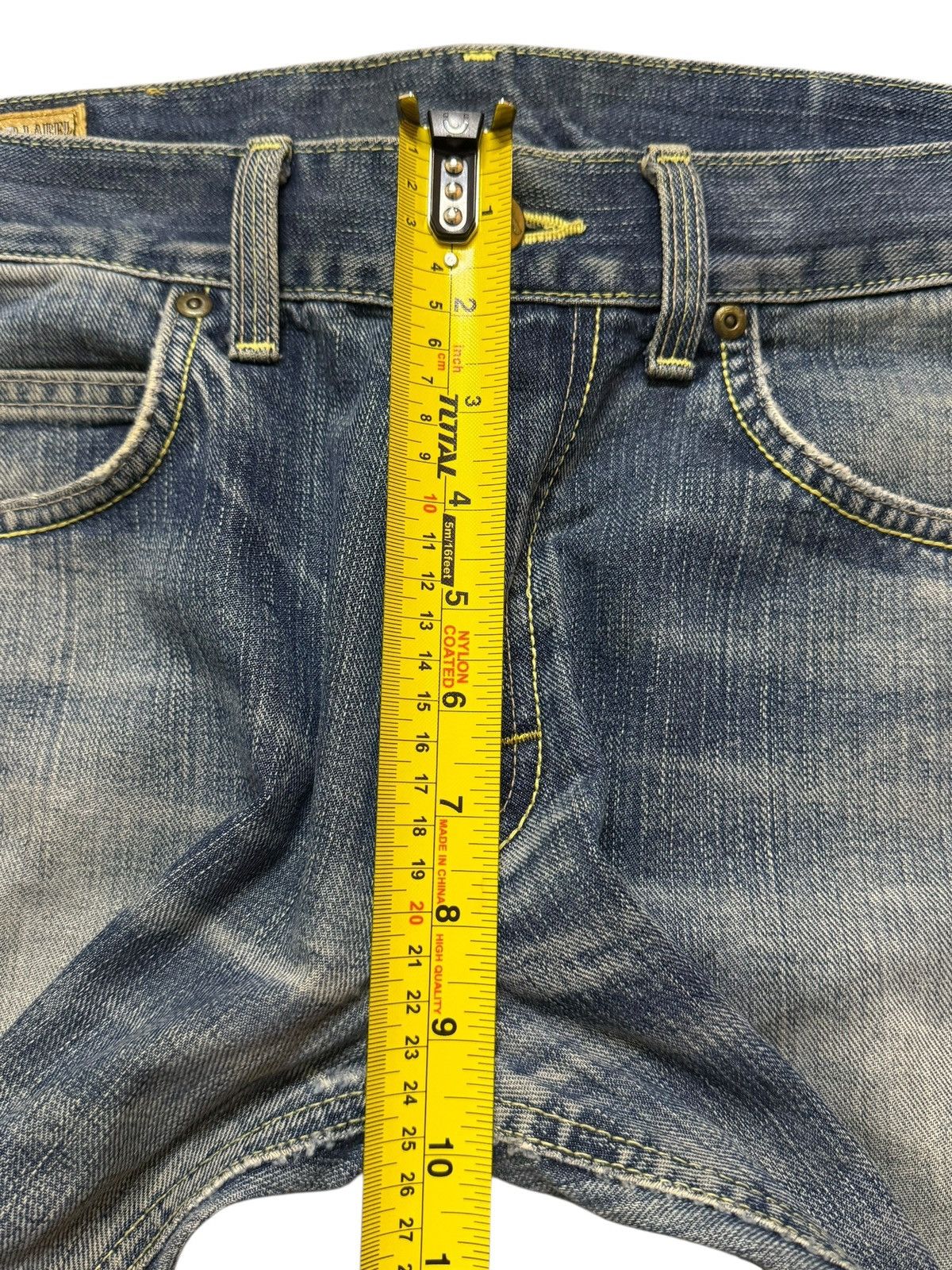 Lee Vintage 90s Lee Riders Gold Label Blue Faded Wash Distress Size US 31 - 14 Thumbnail