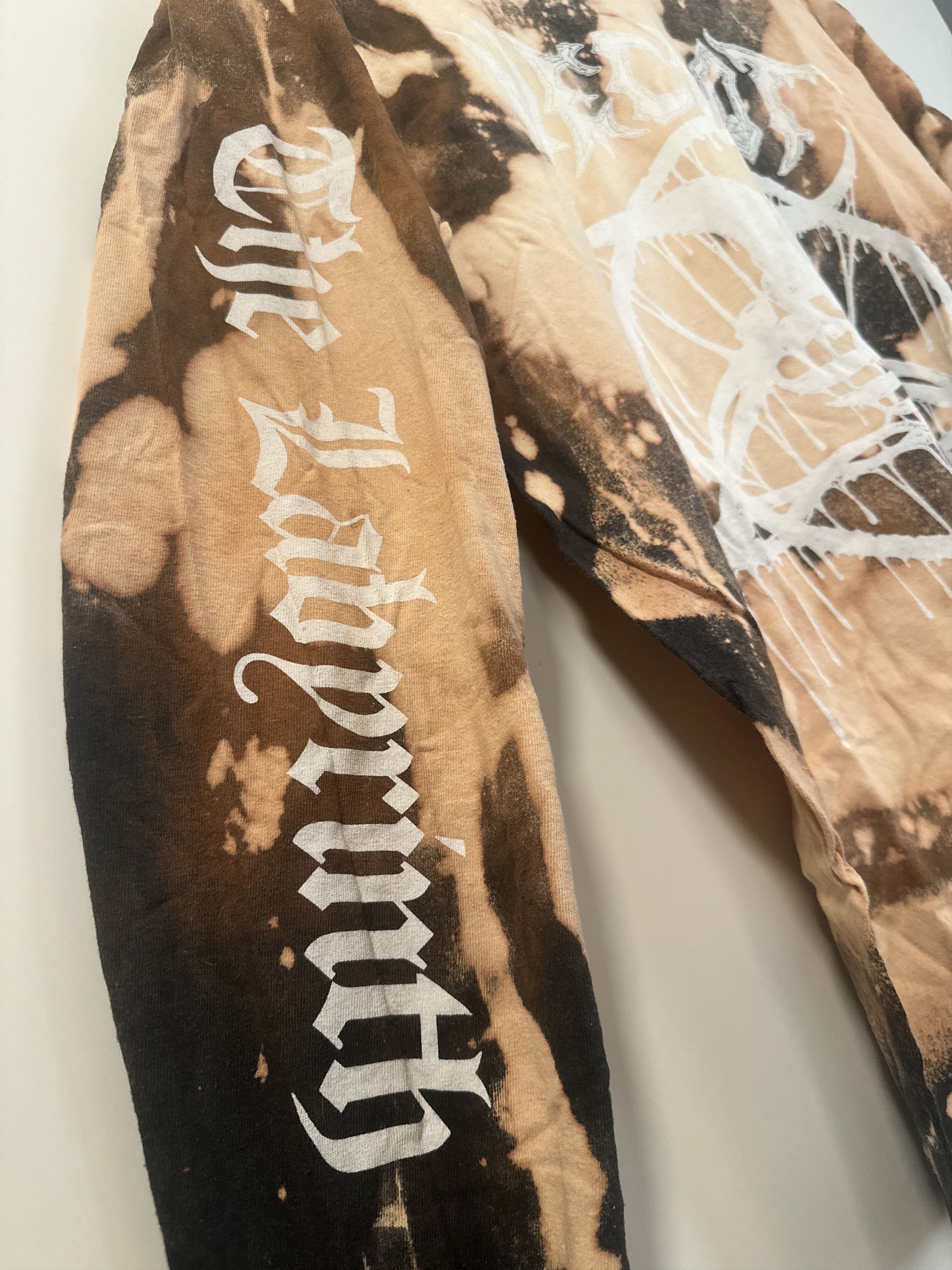 Other NECROT ~ One-of-a-Kind Custom Bleach-Dyed Longsleeve Shirt Size US L / EU 52-54 / 3 - 3 Thumbnail