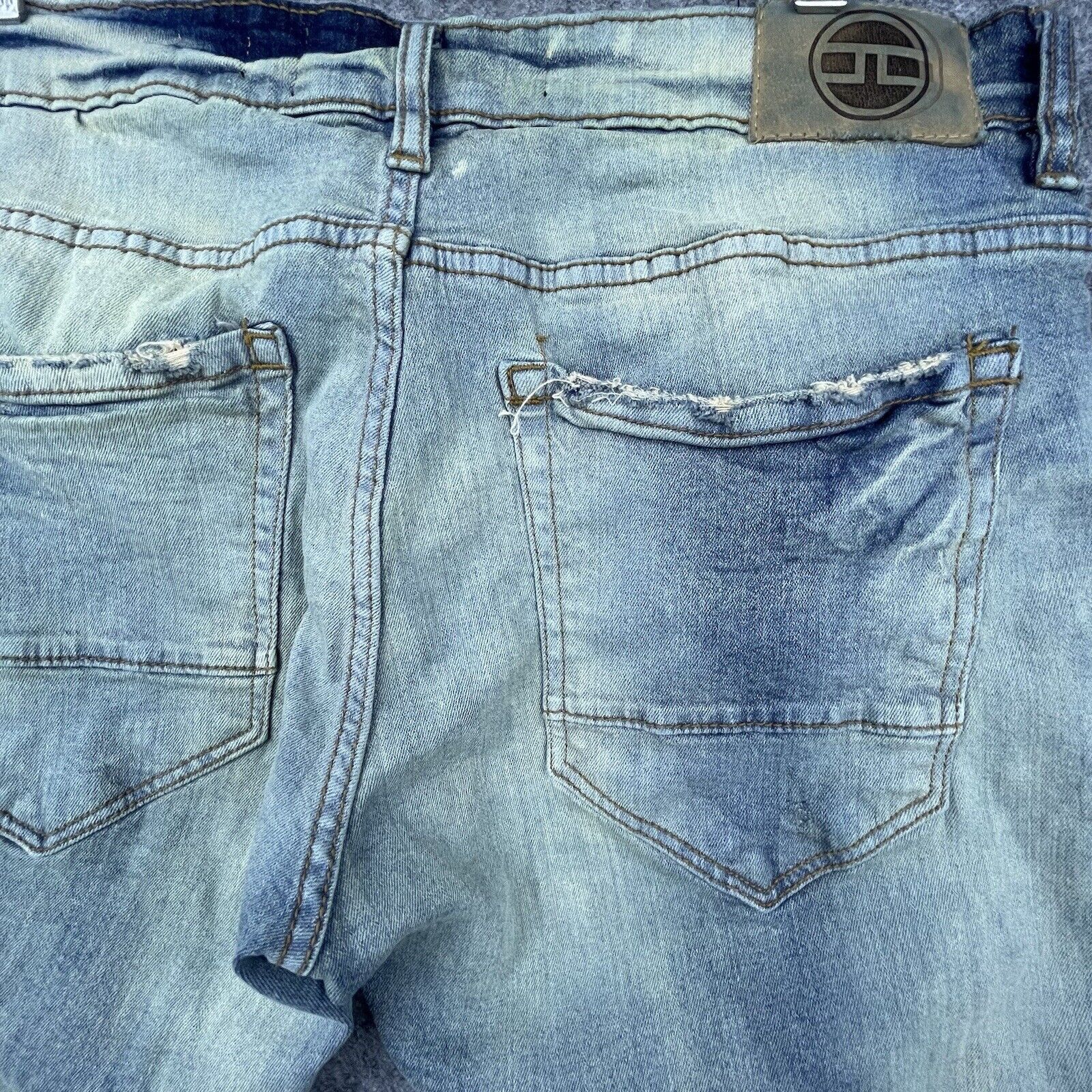 Jordan Craig Jordan Craig Jeans Mens 34/32 Ross Grunge Ripped Thrashed Size US 34 / EU 50 - 3 Thumbnail