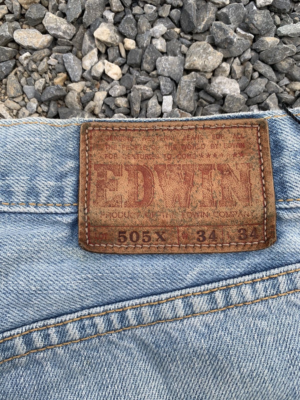 Kapital VINTAGE EDWIN 505X SELVEDGE FADED BAGGY DISTRESSED DENIM Size US 32 / EU 48 - 8 Thumbnail